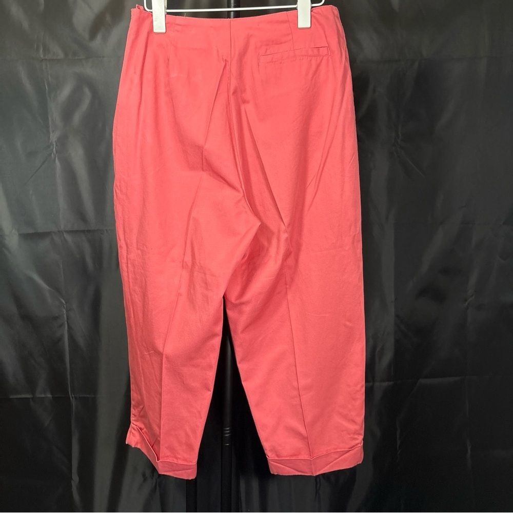 Carter Club Stylish Pink Cropped Pants Sz 10 - Picture 4 of 9